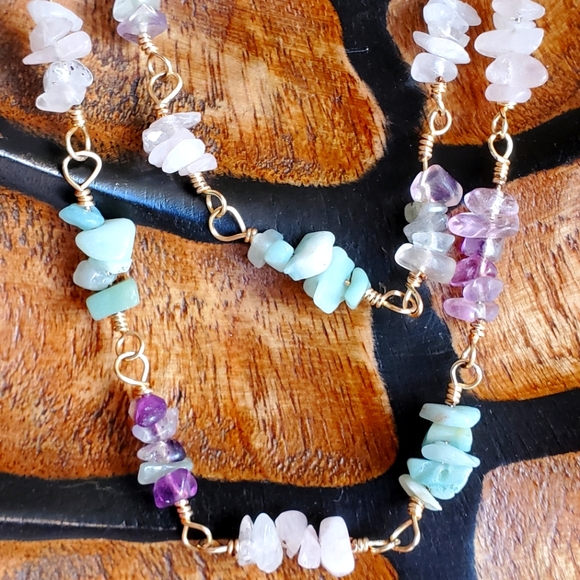 Handmade gemstone necklace - Picture 2 of 8